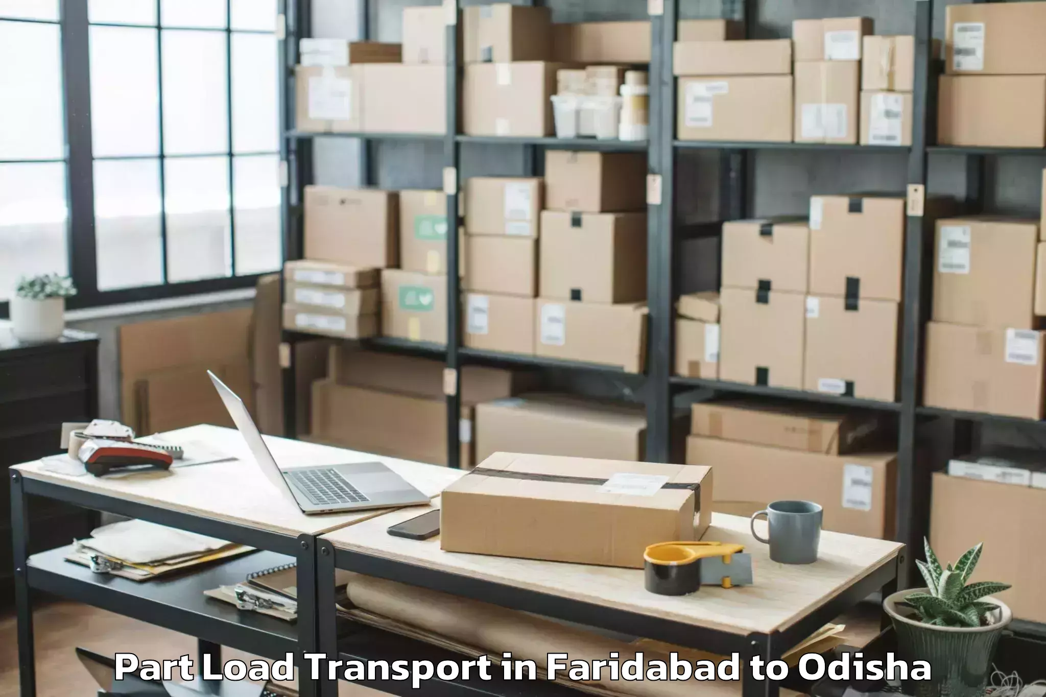 Book Your Faridabad to Oupada Part Load Transport Today